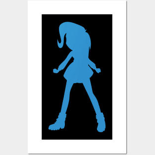 Trixie Equestria Girls Silhouette Posters and Art